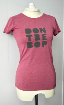 Dark Grey on Dark Pink T-shirt, Size 8